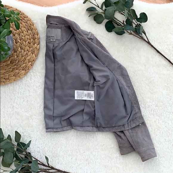 * Gray leather jacket * - Picture 3 of 6